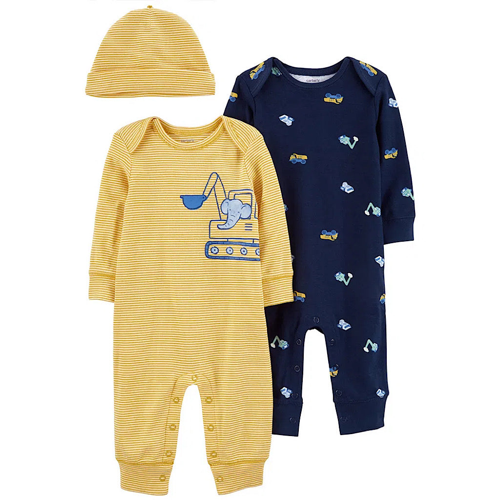 Set de 2 rompers Carter's elefantito para bebito - JORHELITOS - JORHELITOS