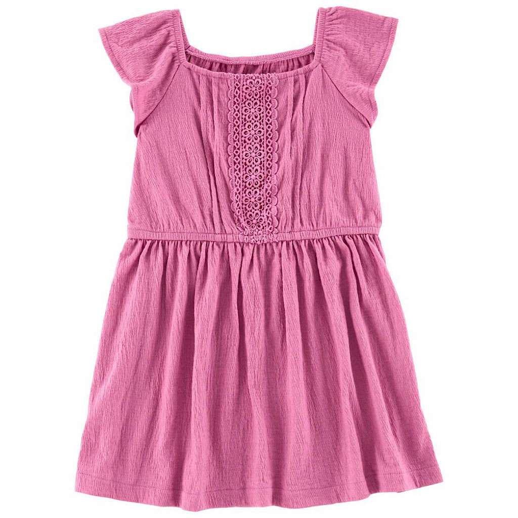 Vestido Oshkosh rosa para niña preescolar - JORHELITOS - JORHELITOS