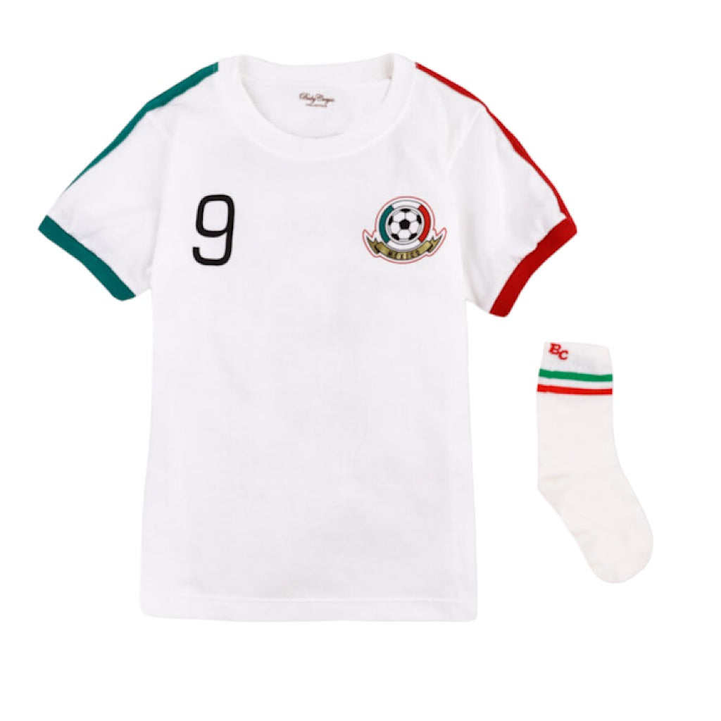 Set 2 piezas baby Creysi playera y calcetines blanco México - JORHELITOS - JORHELITOS