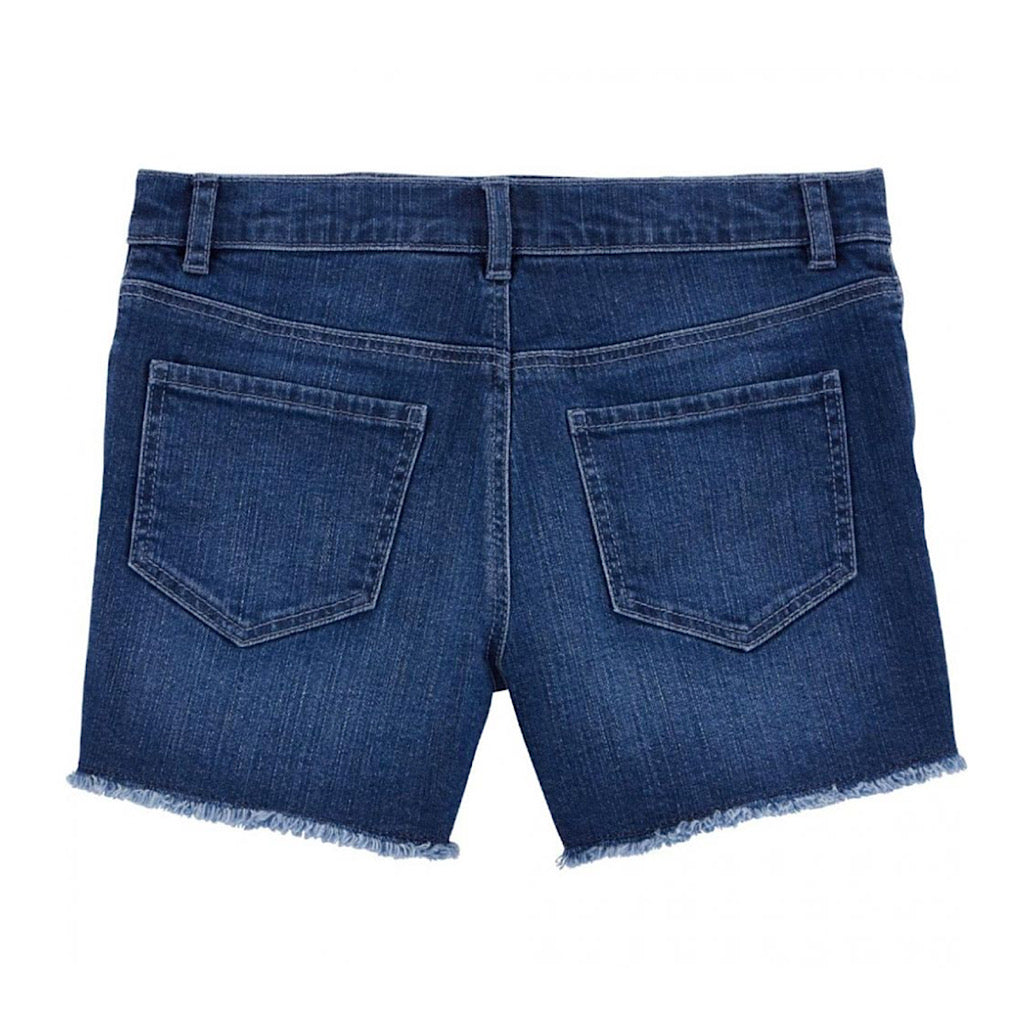 Short de mezclilla Oshkosh azul deshilachado para niña - JORHELITOS - JORHELITOS