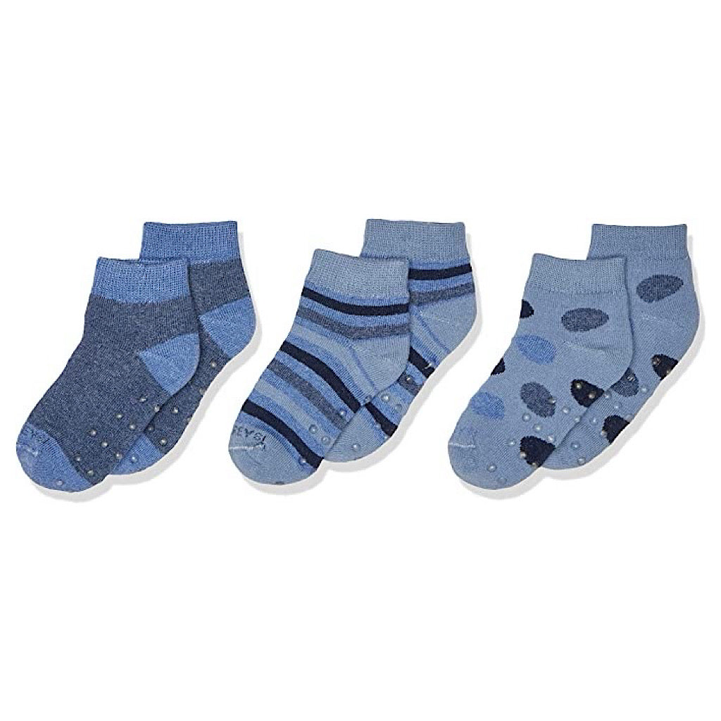 Set 3 pares de tines Baby Creysi azul para niño - JORHELITOS - JORHELITOS