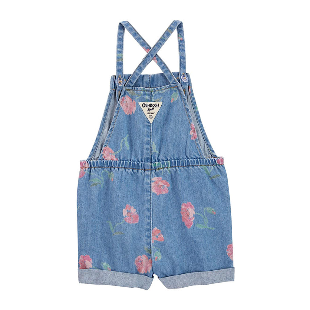 Short tipo overol Oshkosh floral niña preescolar - JORHELITOS - JORHELITOS