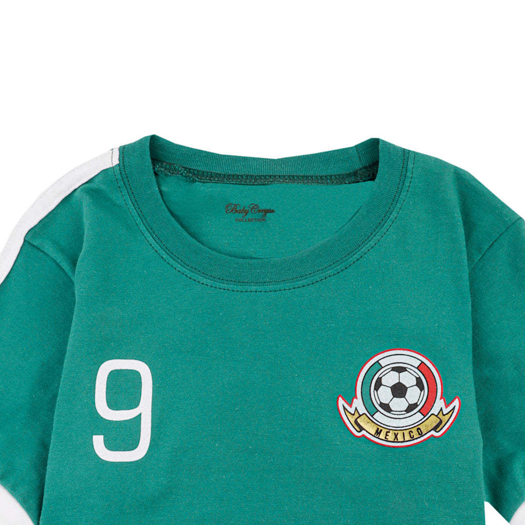 Set Baby Creysi playera y calcetín verde México - JORHELITOS - JORHELITOS