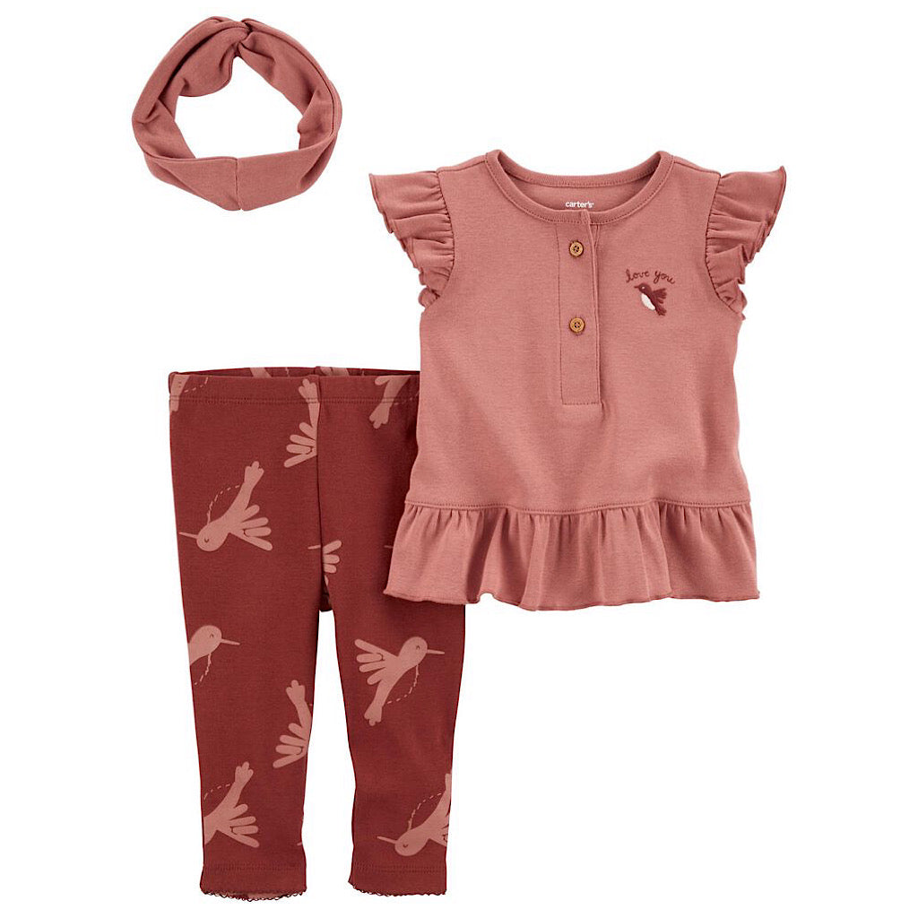 Conjunto Carter’s love you para bebita - JORHELITOS - JORHELITOS