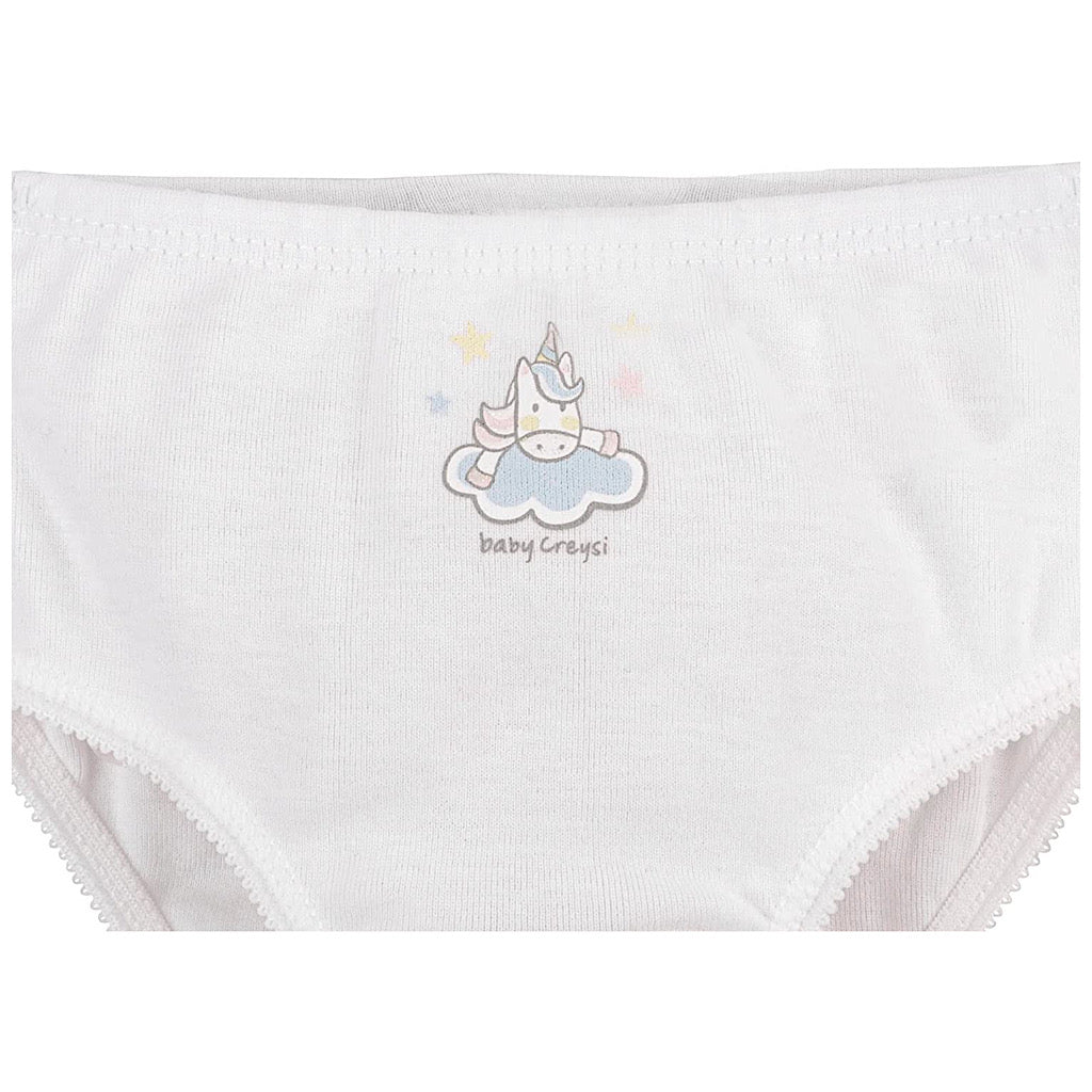 Pantaleta Baby Creysi unicornio blanca - JORHELITOS - JORHELITOS