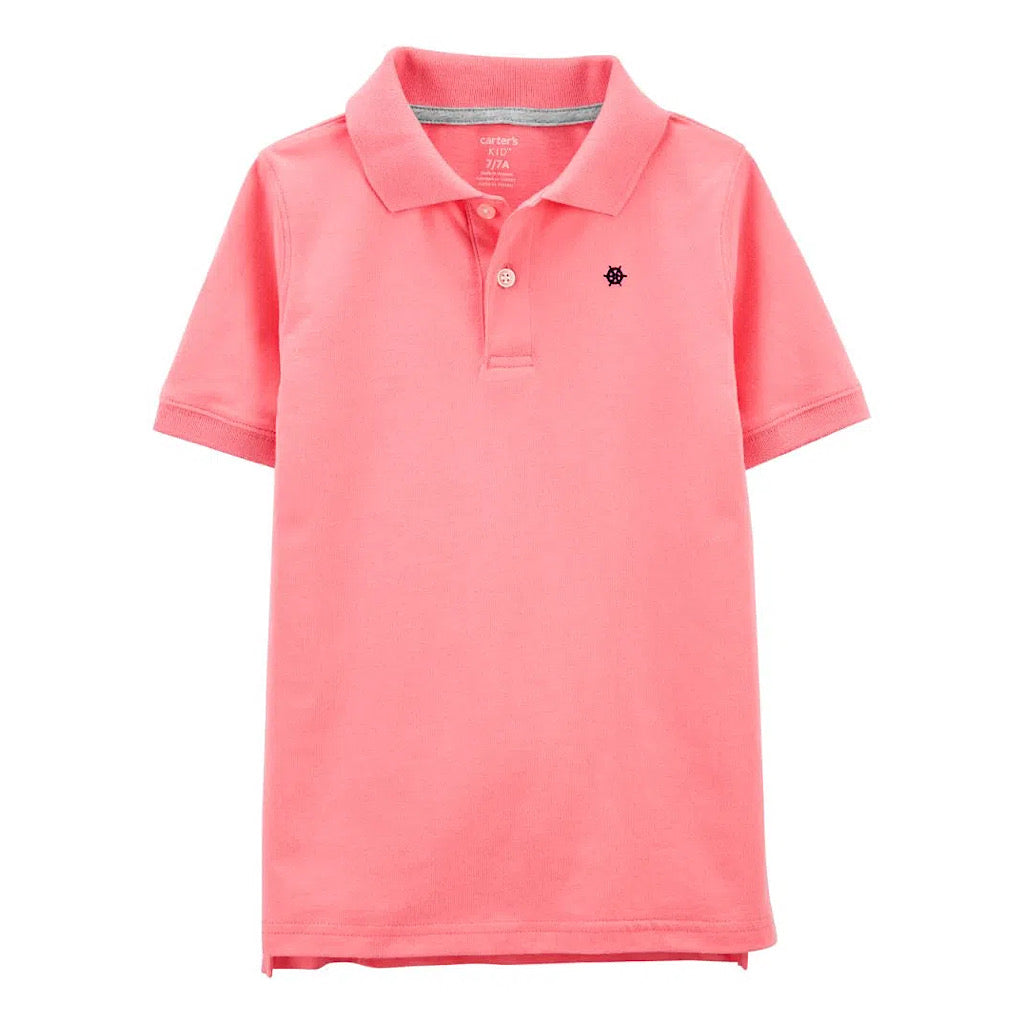 Playera Carter’s tipo polo rosa para niño - JORHELITOS - JORHELITOS