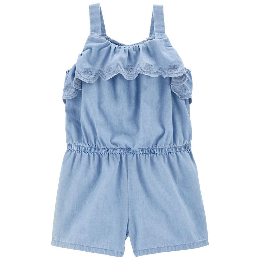 Jumpsuit Oshkosh de mezclilla para niña preescolar - JORHELITOS - JORHELITOS