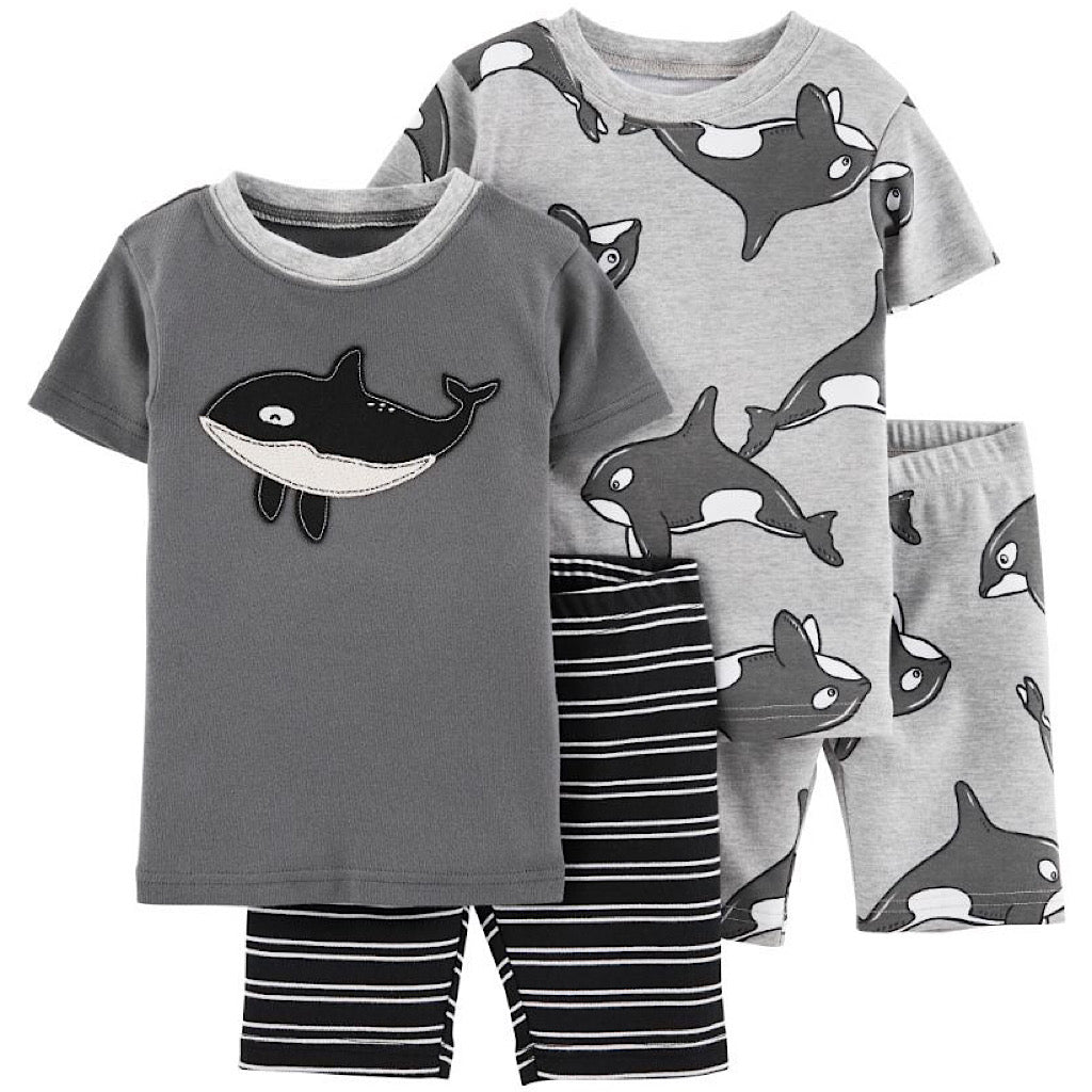 Set pijama Carter’s gris ballena para niño preescolar - JORHELITOS - JORHELITOS