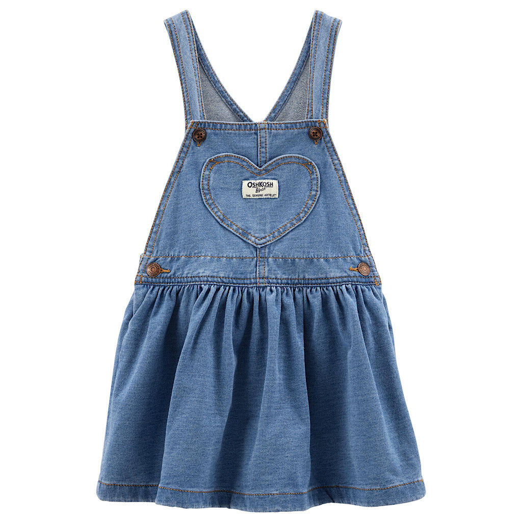 Vestido Oshkosh de corazón para niña - JORHELITOS - JORHELITOS