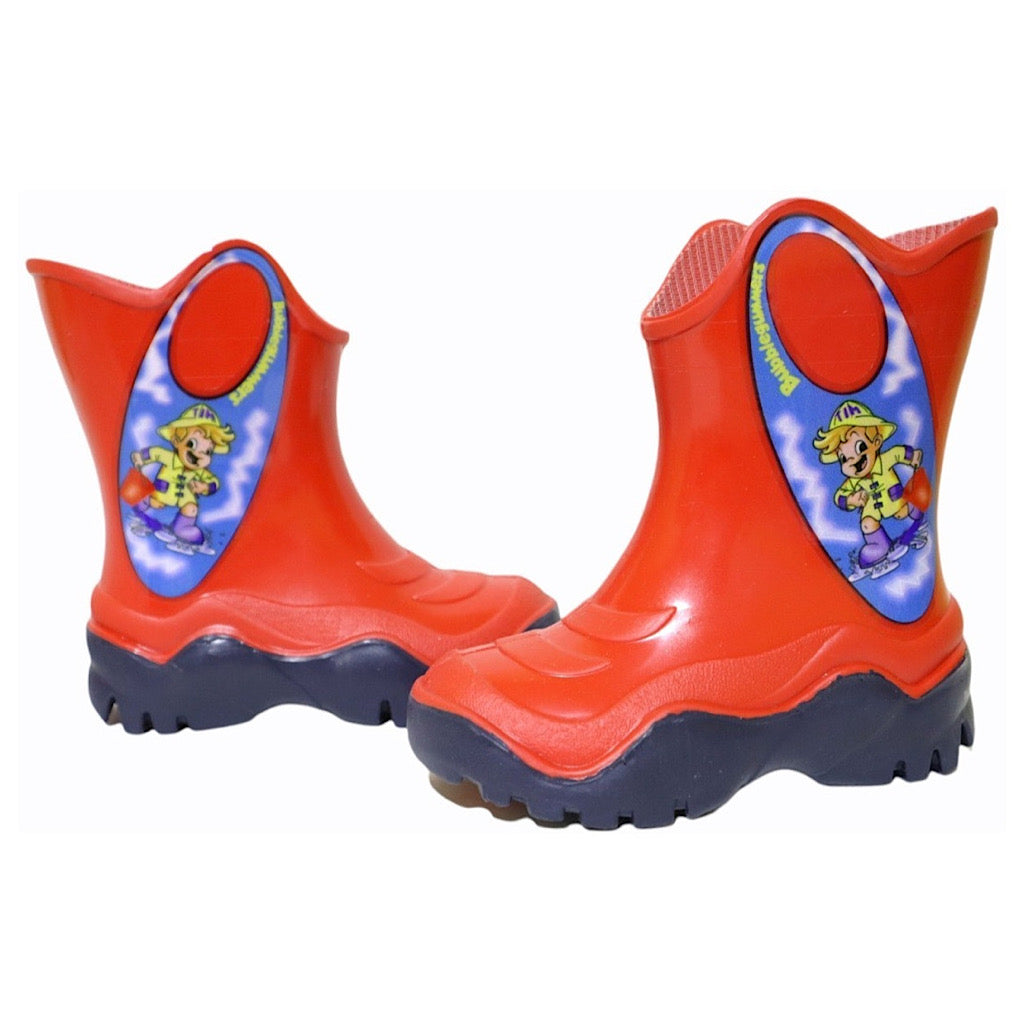 Bota Bubble Gummers de hule rojo/marino Moon ll - JORHELITOS - JORHELITOS