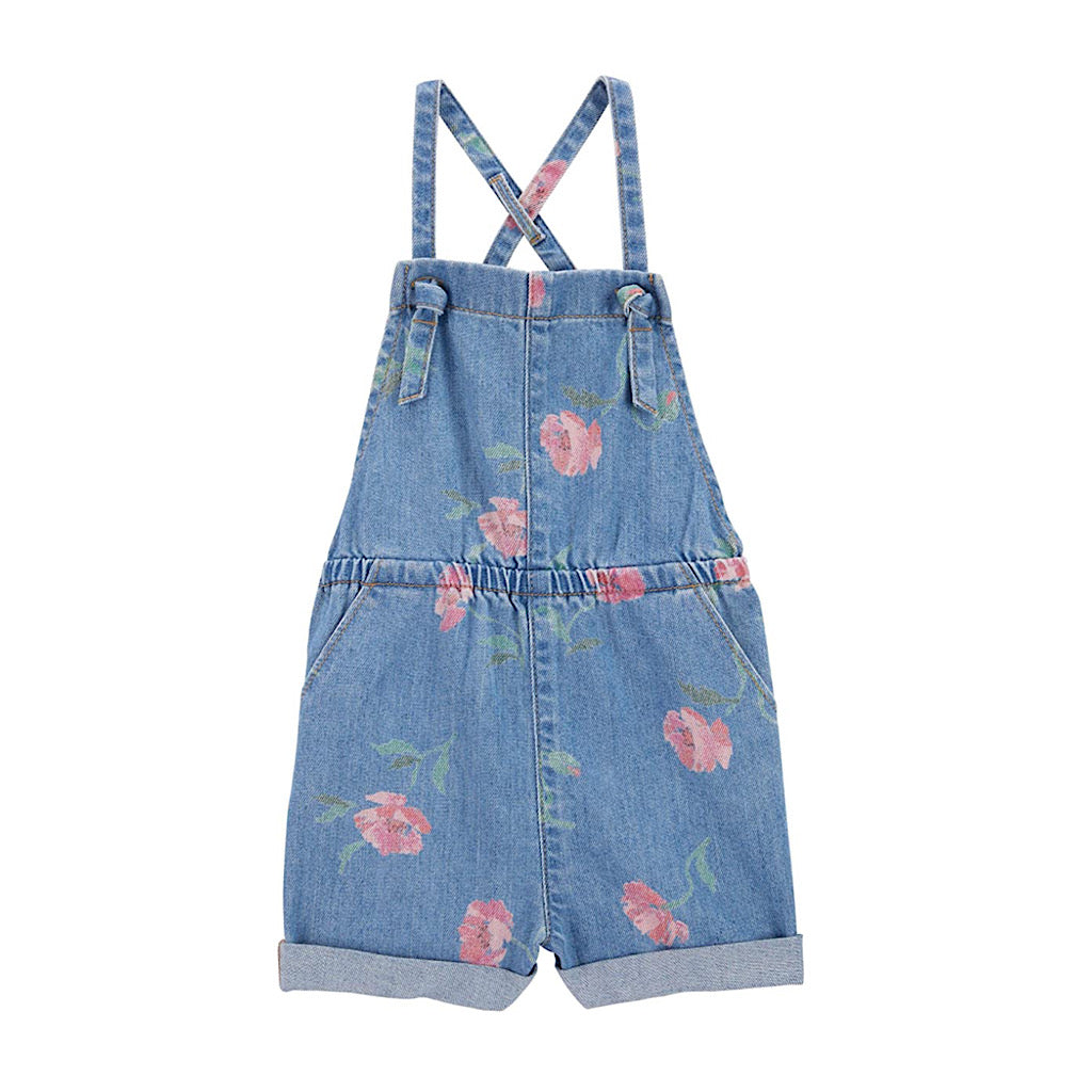 Short tipo overol Oshkosh floral niña preescolar - JORHELITOS - JORHELITOS