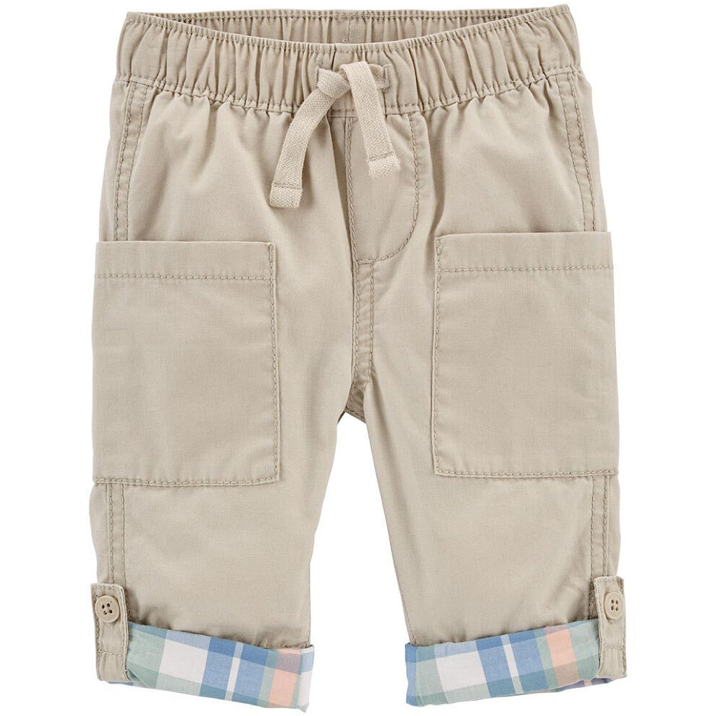 Pantalón Oshkosh convertible caqui para bebito - JORHELITOS - JORHELITOS