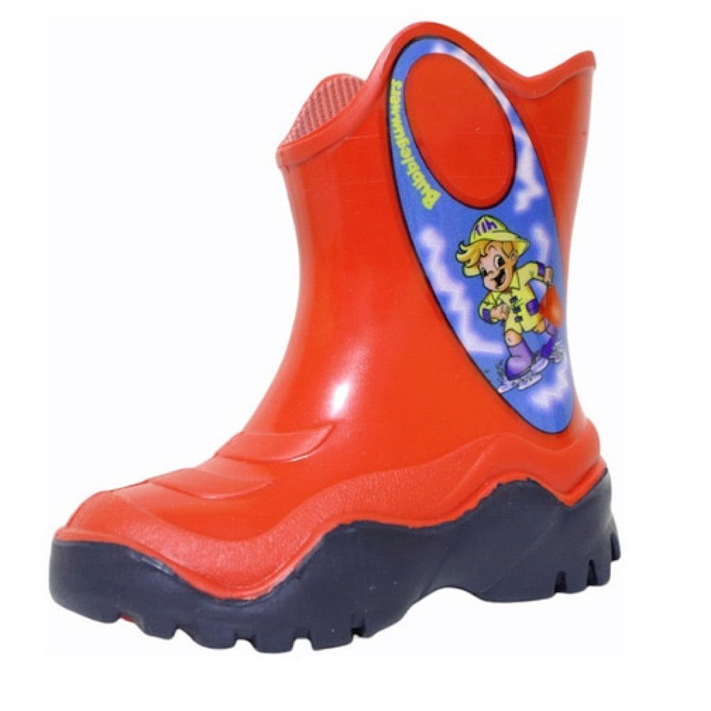 Bota Bubble Gummers de hule rojo marino Moon ll