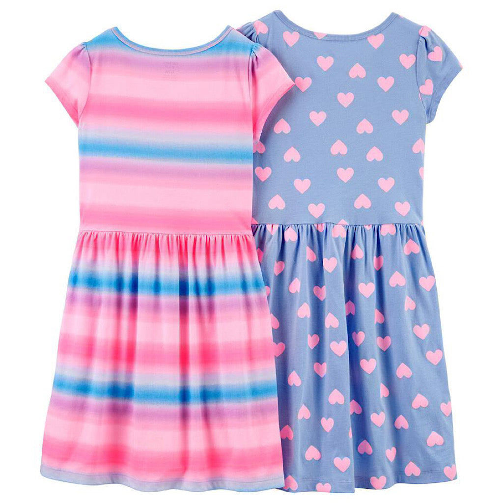 Set de vestidos Carter’s corazones para niña - JORHELITOS - JORHELITOS