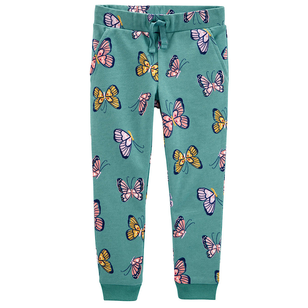 Pants jogger Carter’s mariposas para niña preescolar - JORHELITOS - JORHELITOS