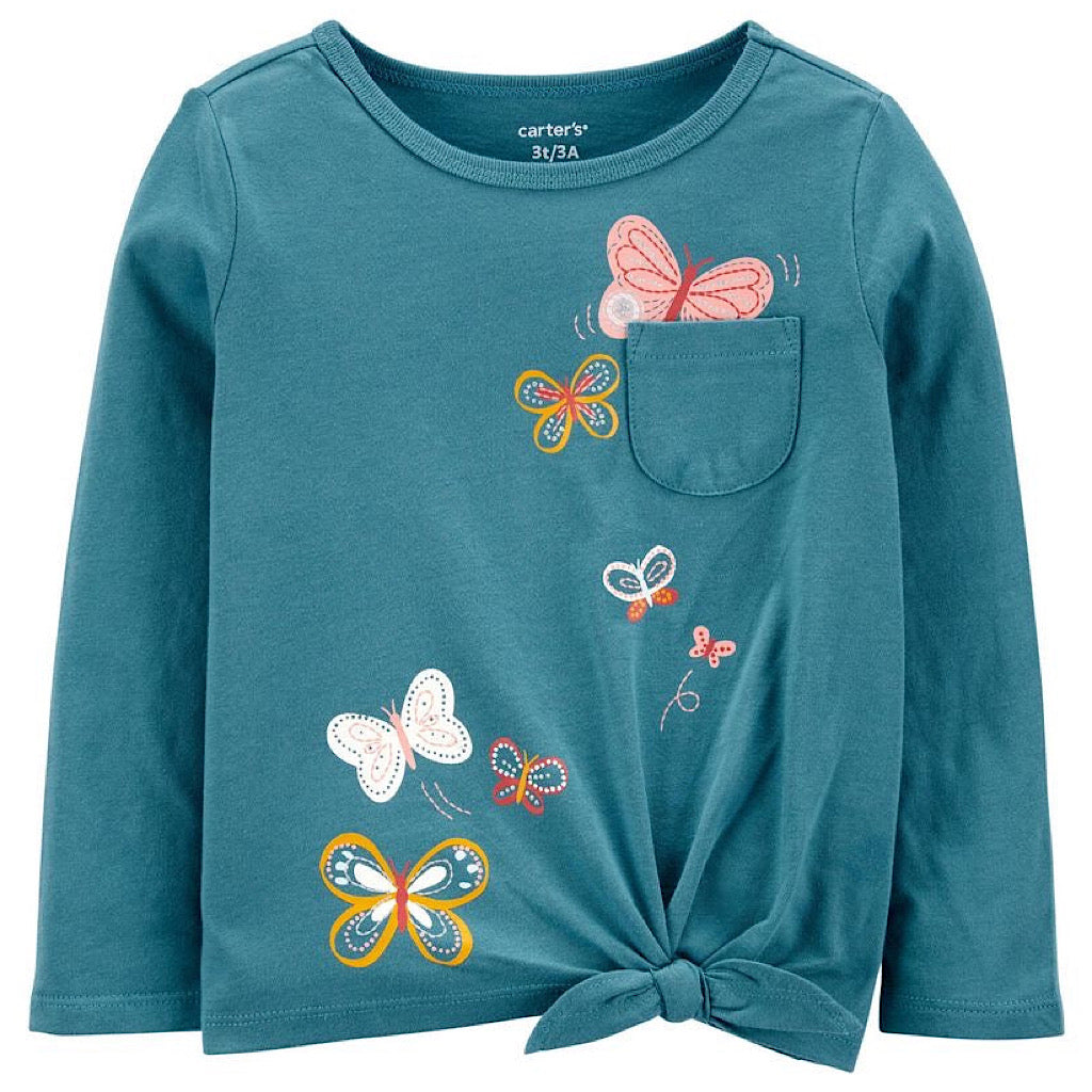 Playera Carter’s mariposas para bebita - JORHELITOS - JORHELITOS