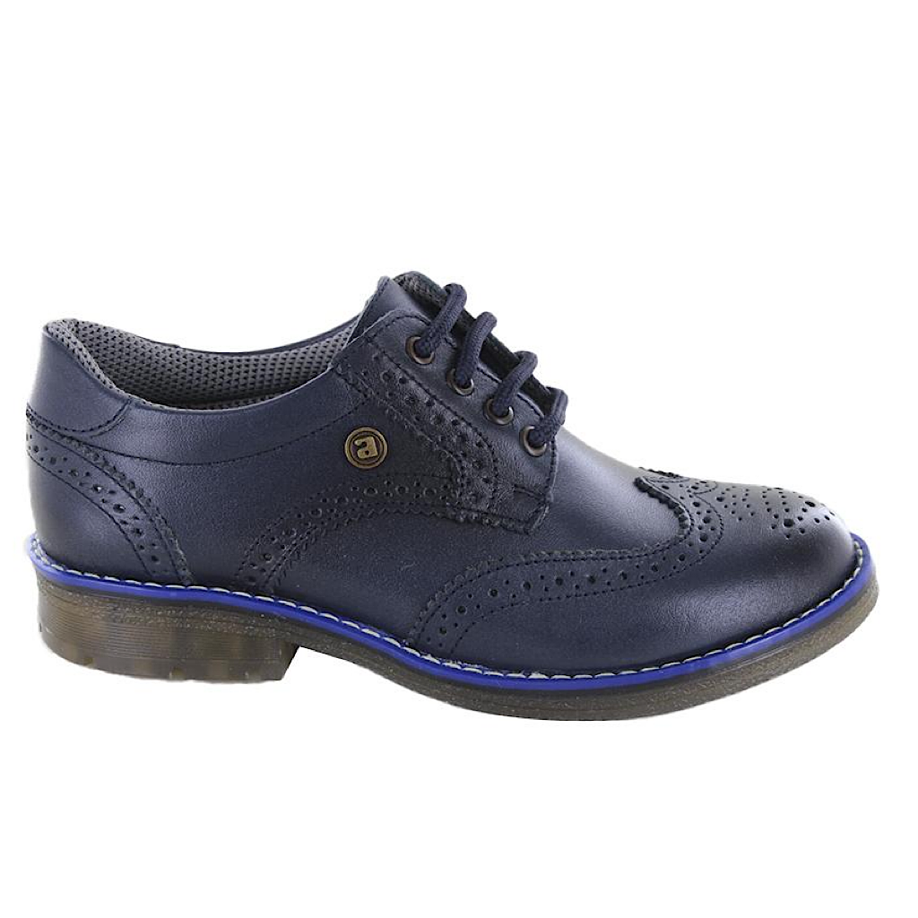 Zapato de piel color azul niño Audaz - JORHELITOS - JORHELITOS