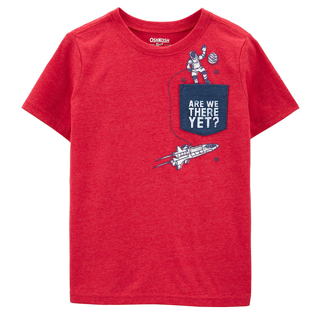 Playera Oshkosh roja astronauta para niño - JORHELITOS - JORHELITOS