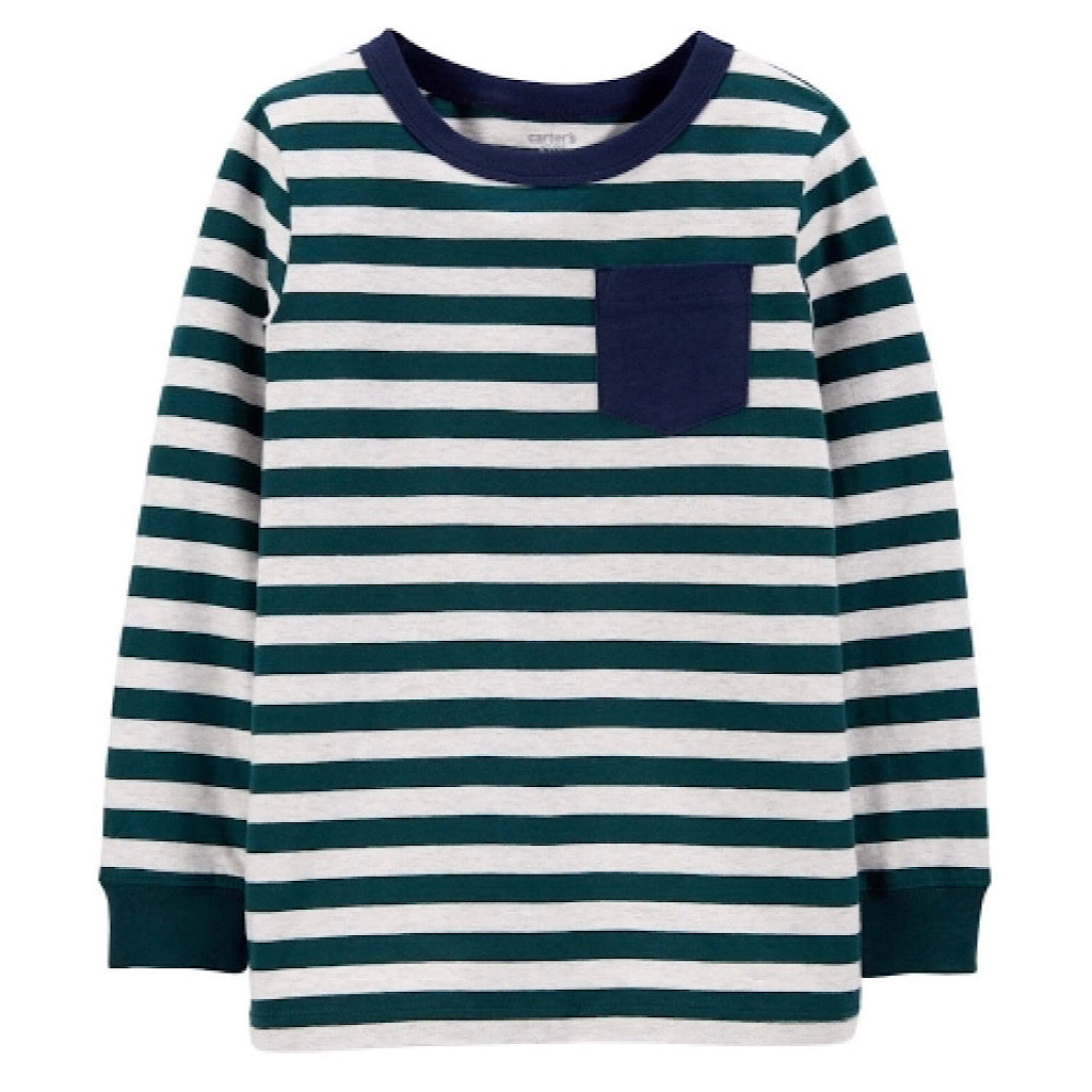 Playera Carter’s rayada verde para niño - JORHELITOS - JORHELITOS