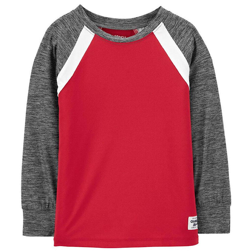 Playera Oshkosh raglan roja para niño - JORHELITOS - JORHELITOS