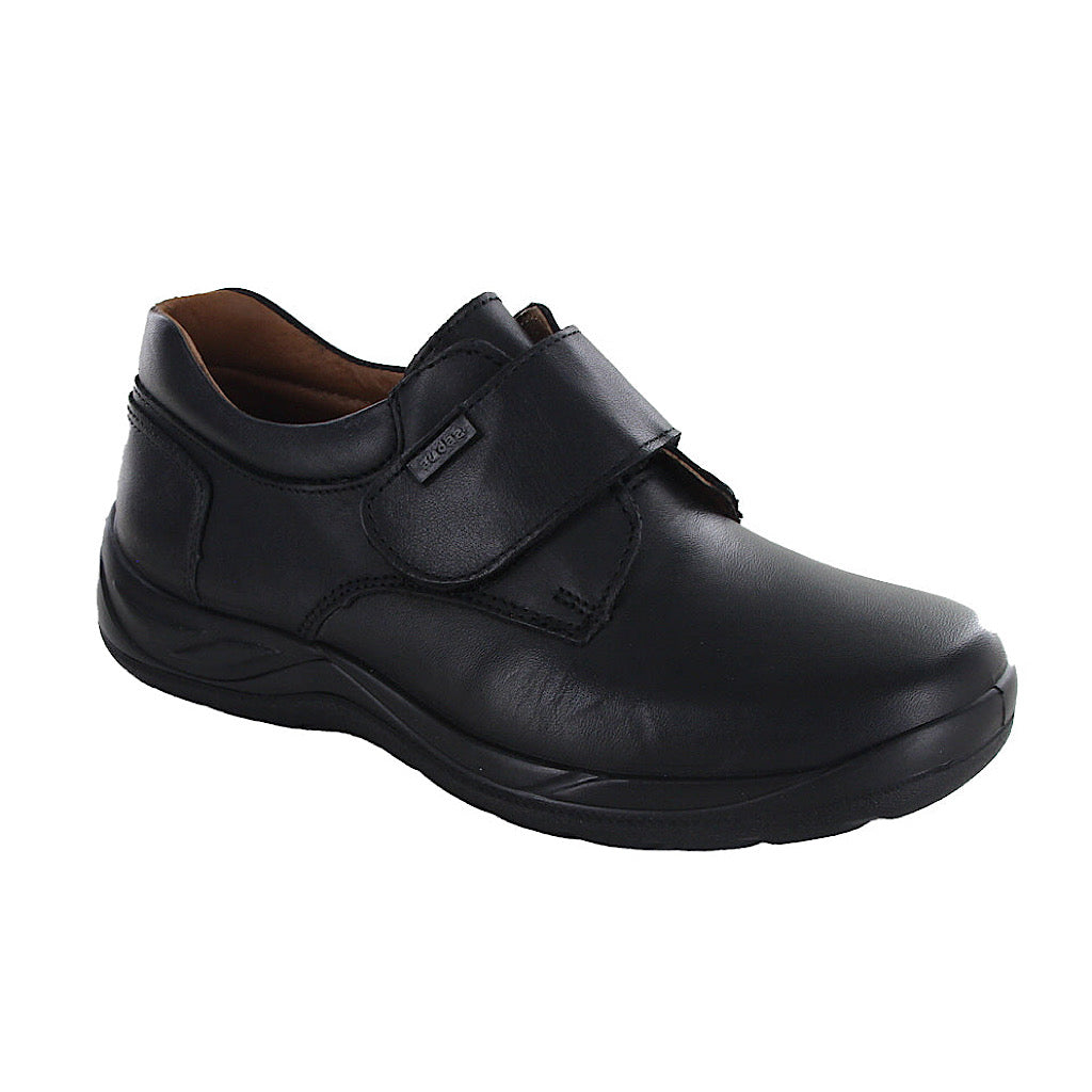 Zapato escolar negro con velcro ni o Audaz