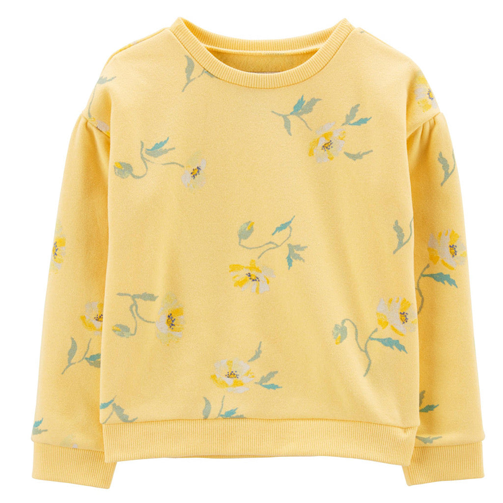 Sudadera Oshkosh amarilla floral para niña - JORHELITOS - JORHELITOS