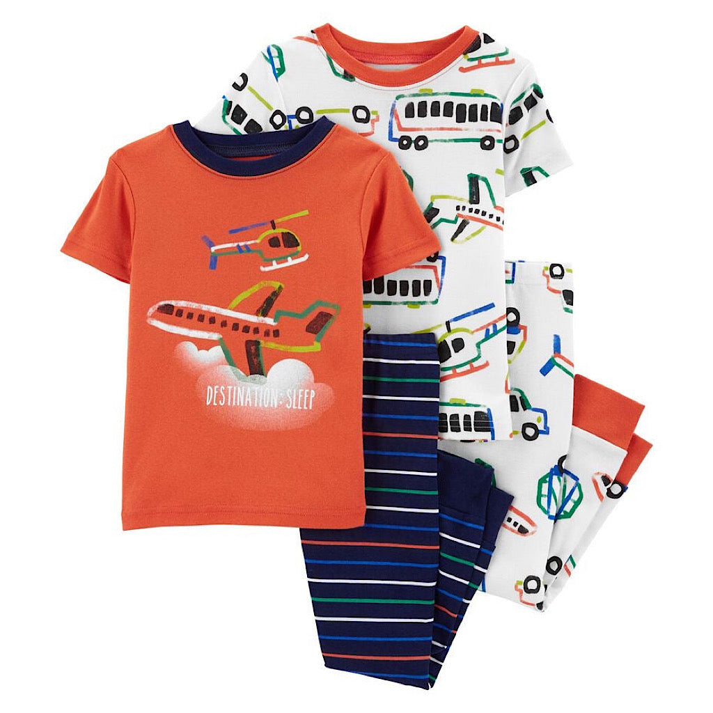 Set de pijama Carter’s 4 piezas helicópteros niño - JORHELITOS - JORHELITOS