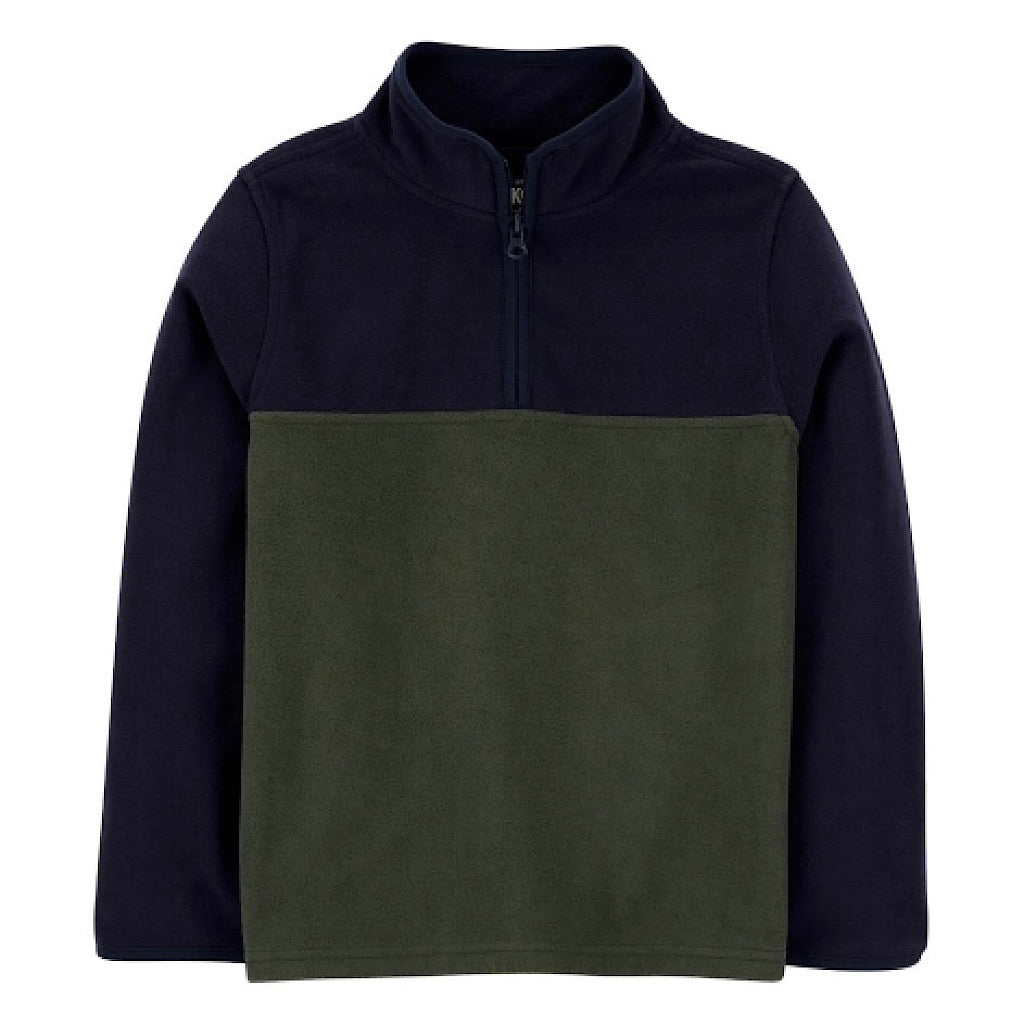 Sudadera Oshkosh microfleece azul verde niño - JORHELITOS - JORHELITOS