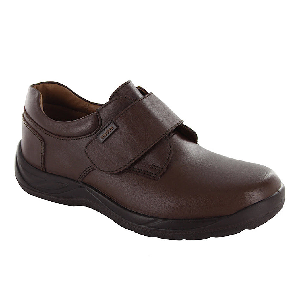 Zapato escolar café con velcro niño Audaz - JORHELITOS - JORHELITOS