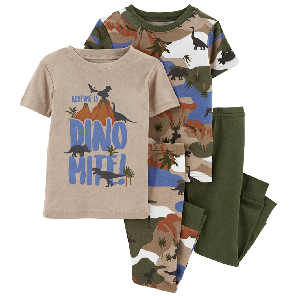 Set de pijama Carter’s diseño dinosaurios para bebito - JORHELITOS - JORHELITOS