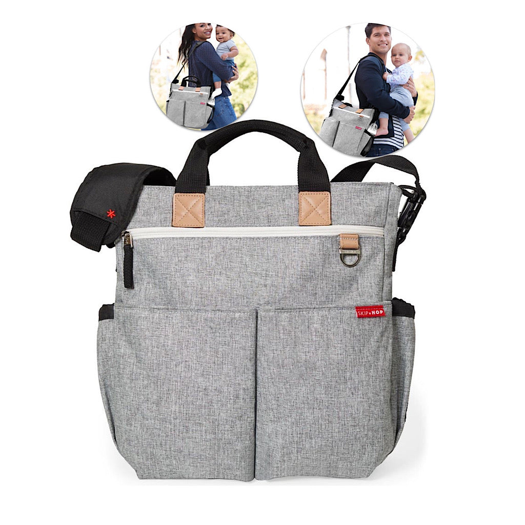 Mochila pañalera Skip Hop duo color gris - JORHELITOS - JORHELITOS