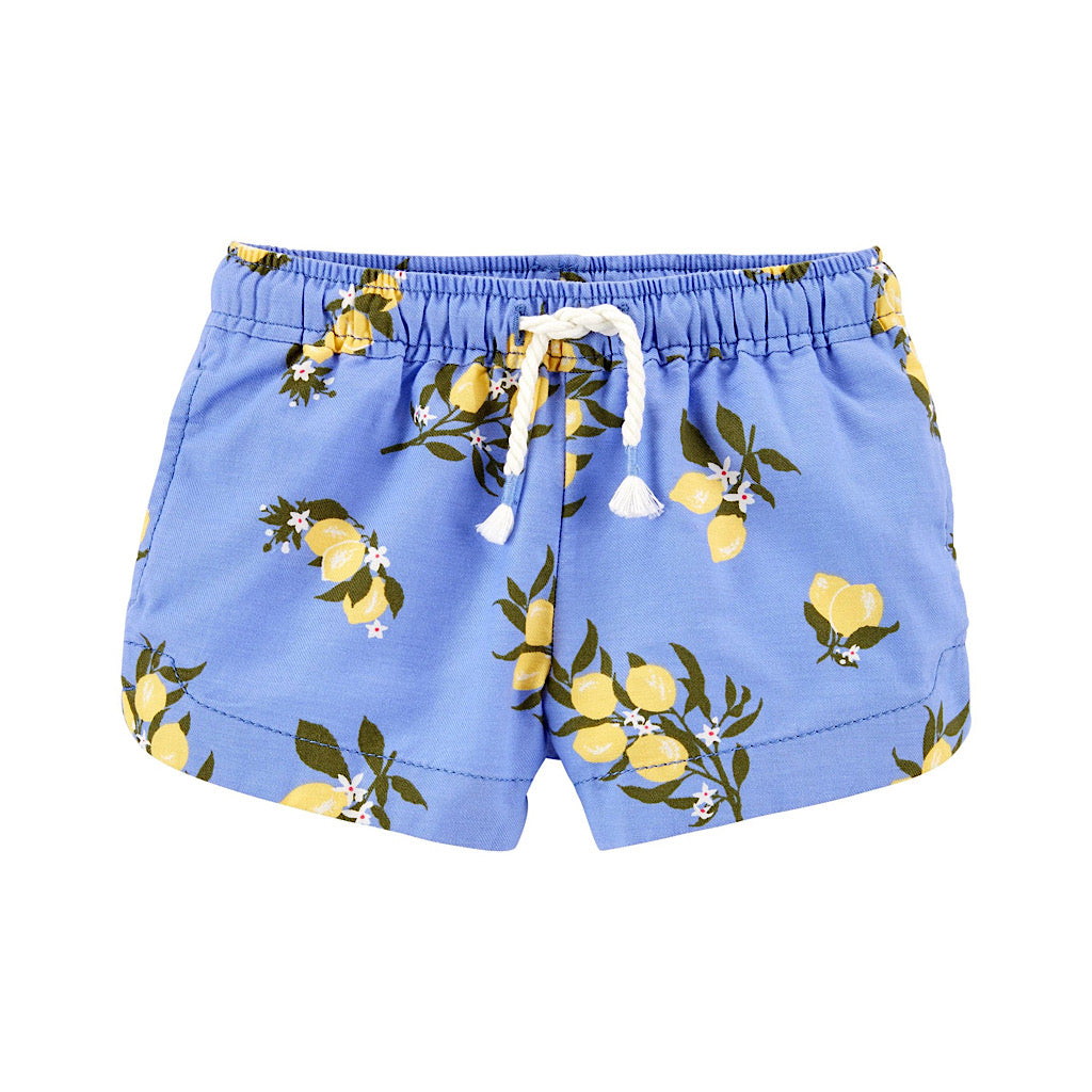 Short Oshkosh azul de limones para niña preescolar - JORHELITOS - JORHELITOS