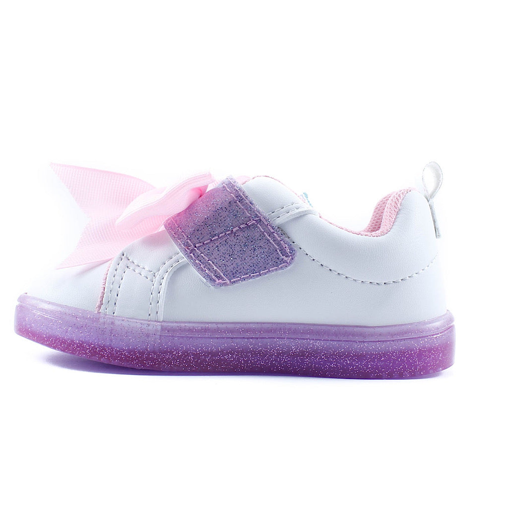 Tenis Bubble Gummers Maddi blanco rosa niña - JORHELITOS - JORHELITOS