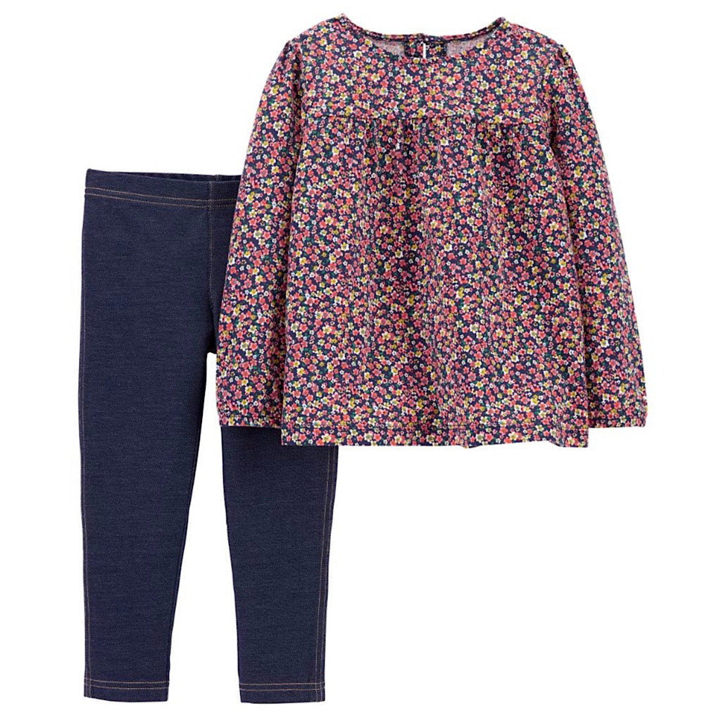 Set Carter’s blusa floral y leggins para bebita - JORHELITOS - JORHELITOS