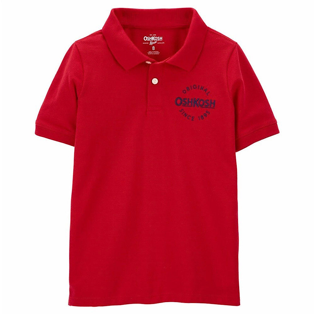 Playera Oshkosh roja tipo polo - JORHELITOS - JORHELITOS