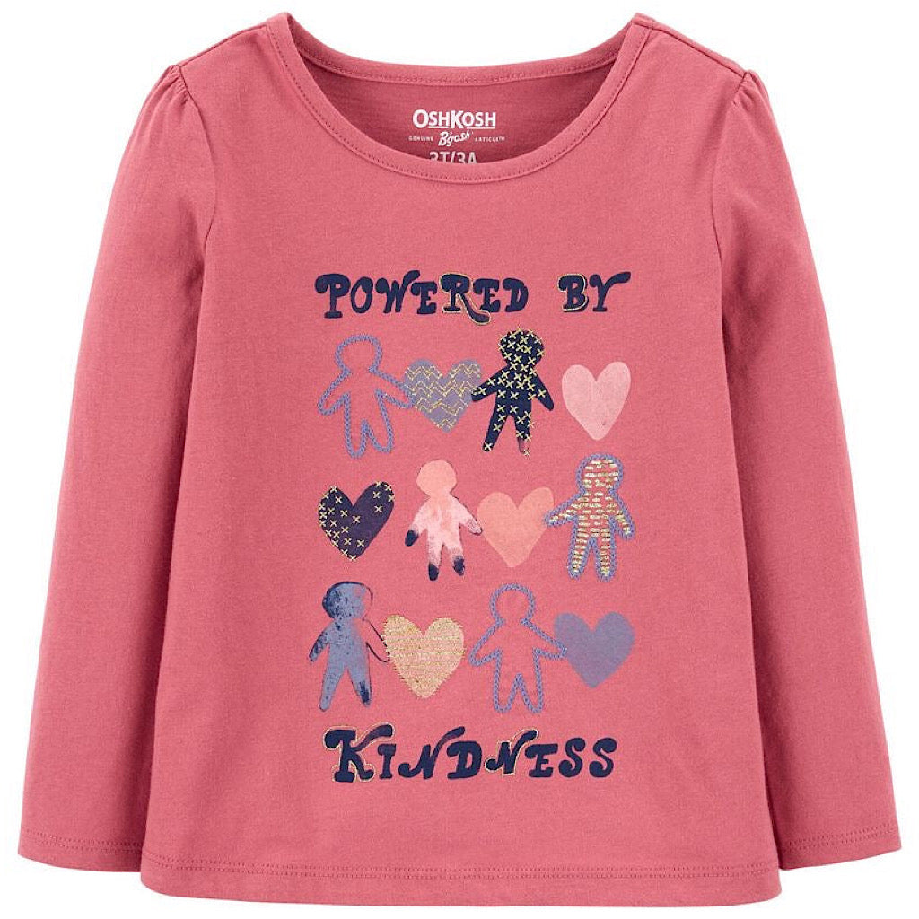 Playera Oshkosh muñequitos y corazones niña - JORHELITOS - JORHELITOS